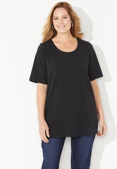 Suprema® Ultra-Soft Scoopneck Tee