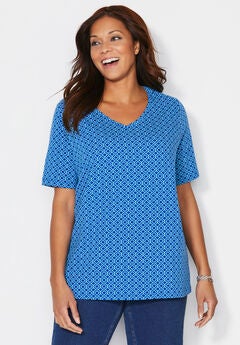 Suprema® Short Sleeve V-Neck Tee