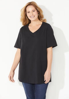 Suprema® Short Sleeve V-Neck Tee
