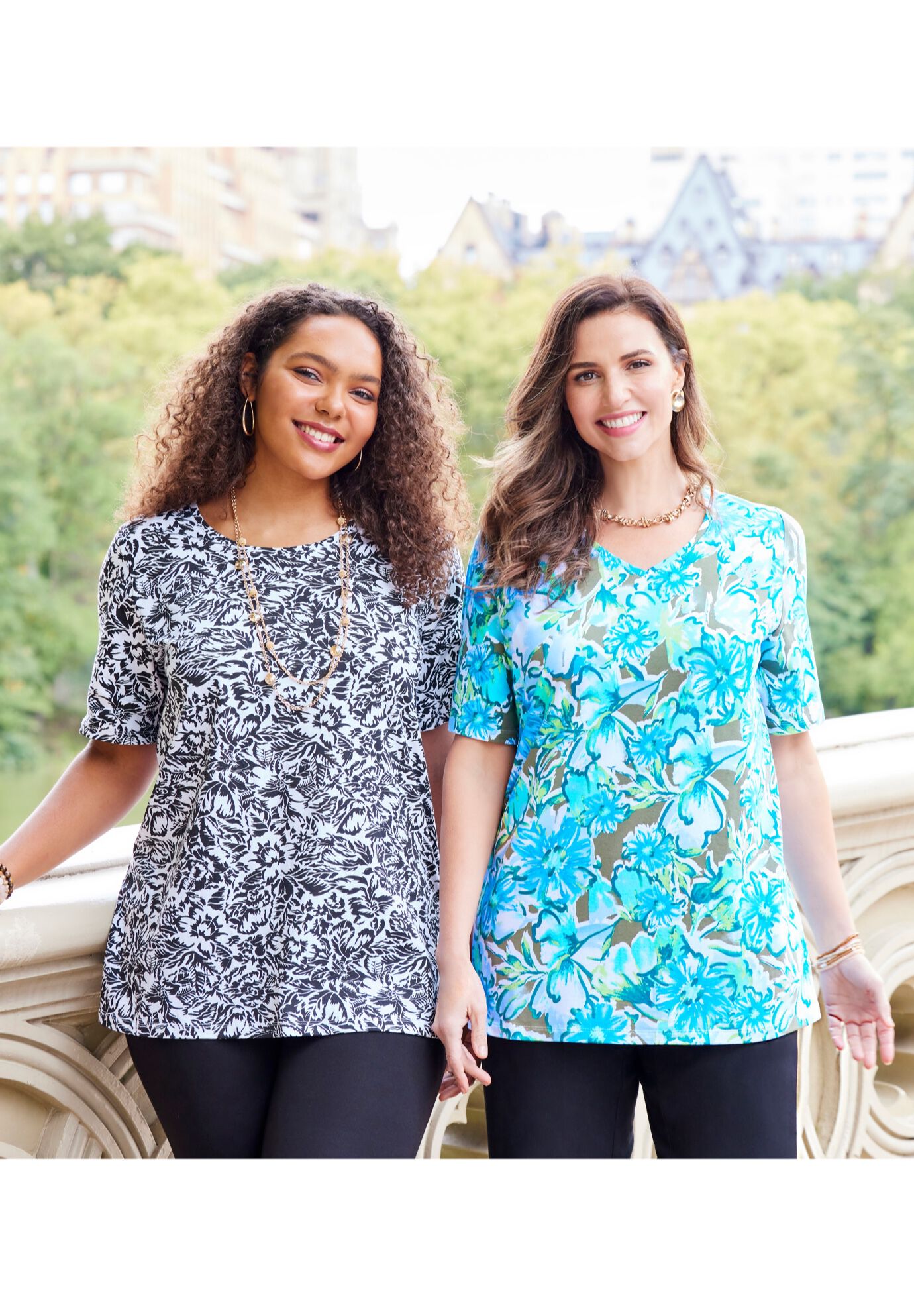 Suprema® Ultra-Soft Scoopneck Tee, , alternate image number 3