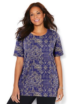 Suprema® Ultra-Soft Scoopneck Tee