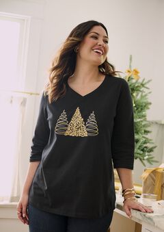 Plus Size Graphic Tops