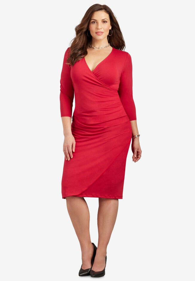 Curvy Collection Wrap Dress Woman Within