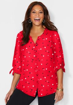 Plus Size Floral Blouses For Women
