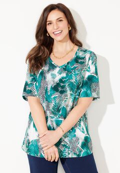 Suprema® Short Sleeve V-Neck Tee