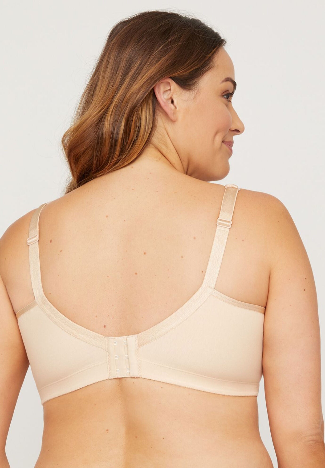 Cotton Comfort No-Wire Bra With Lace, , on-hover image number 1