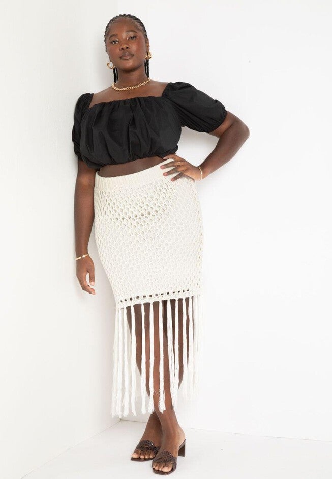 Netted Woman Netted Maxi Skirt | Woman Within