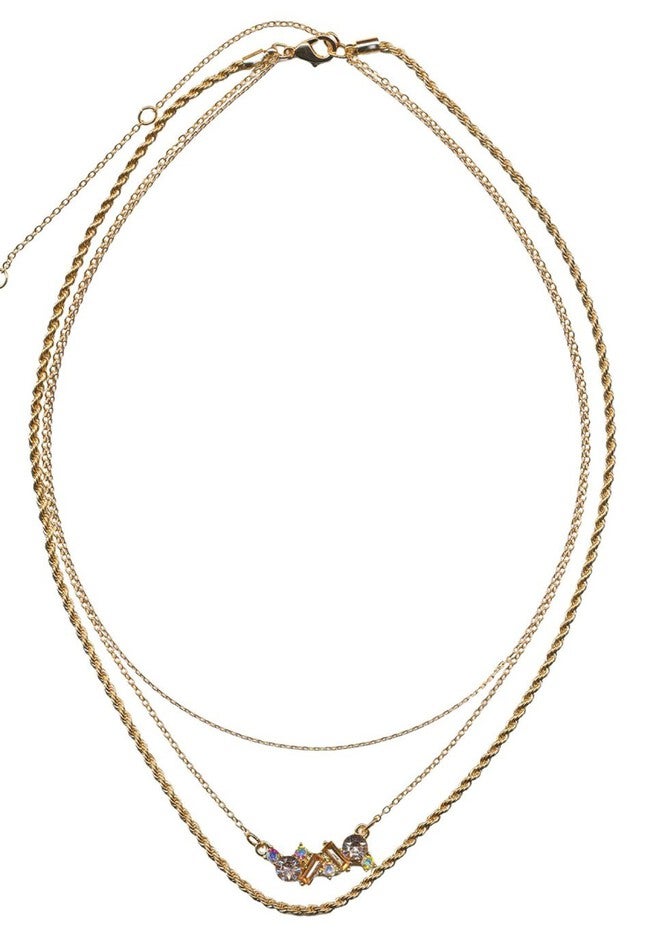 Layered Gem + Chains Necklace | Woman Within