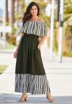 Plus Size Green Maxi Dresses for St. Patrick