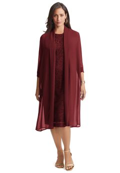 2-Piece Lace Jacket Dress