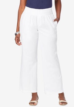 Chambray Wide Leg Pant