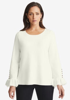 Lace Cuff Pullover
