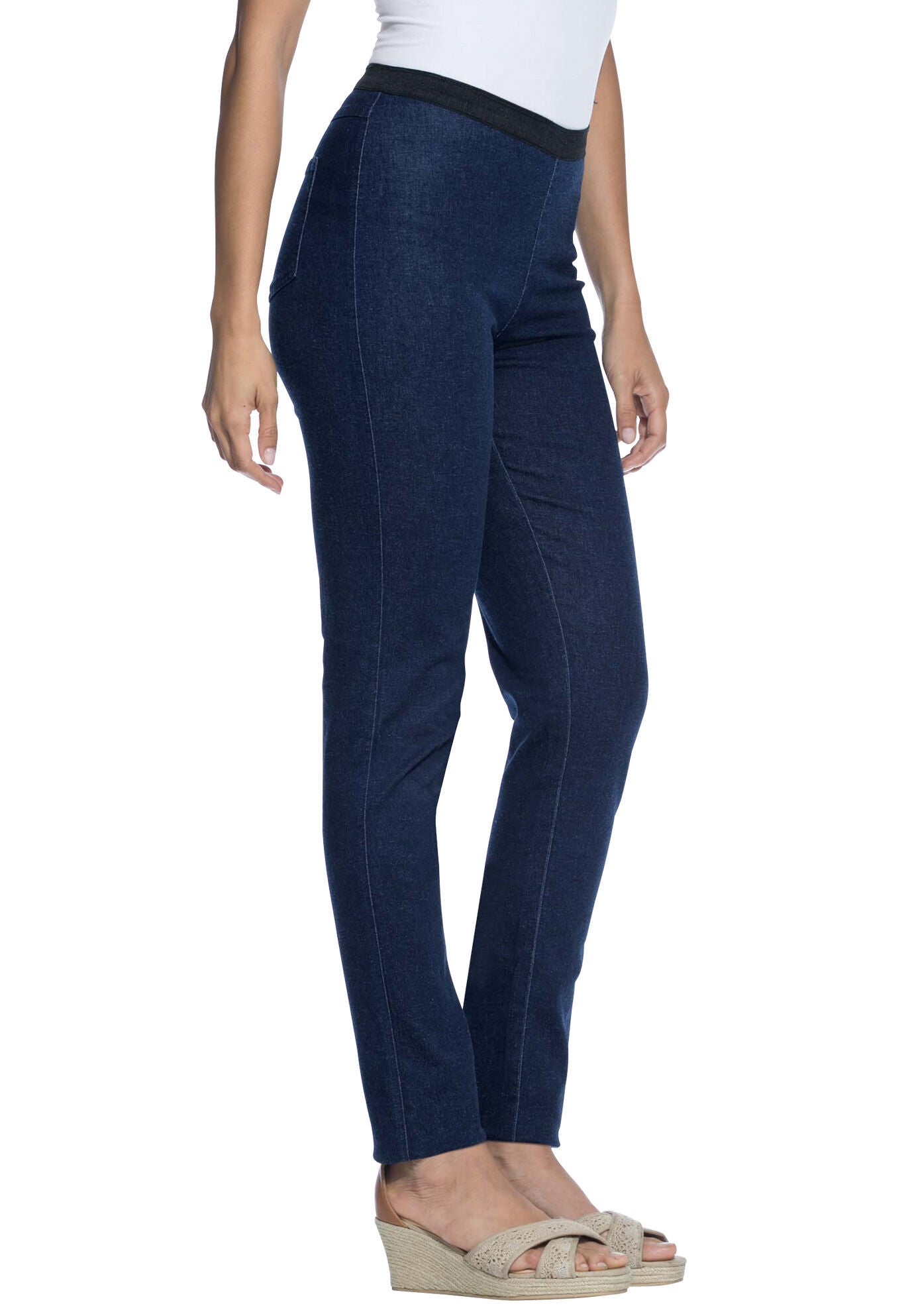 Straight Leg Stretch Denim Jeggings 