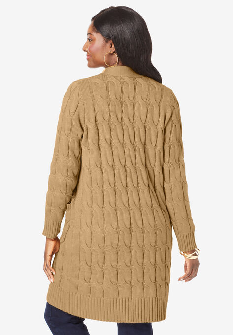 Cable Duster Sweater, , on-hover image number null