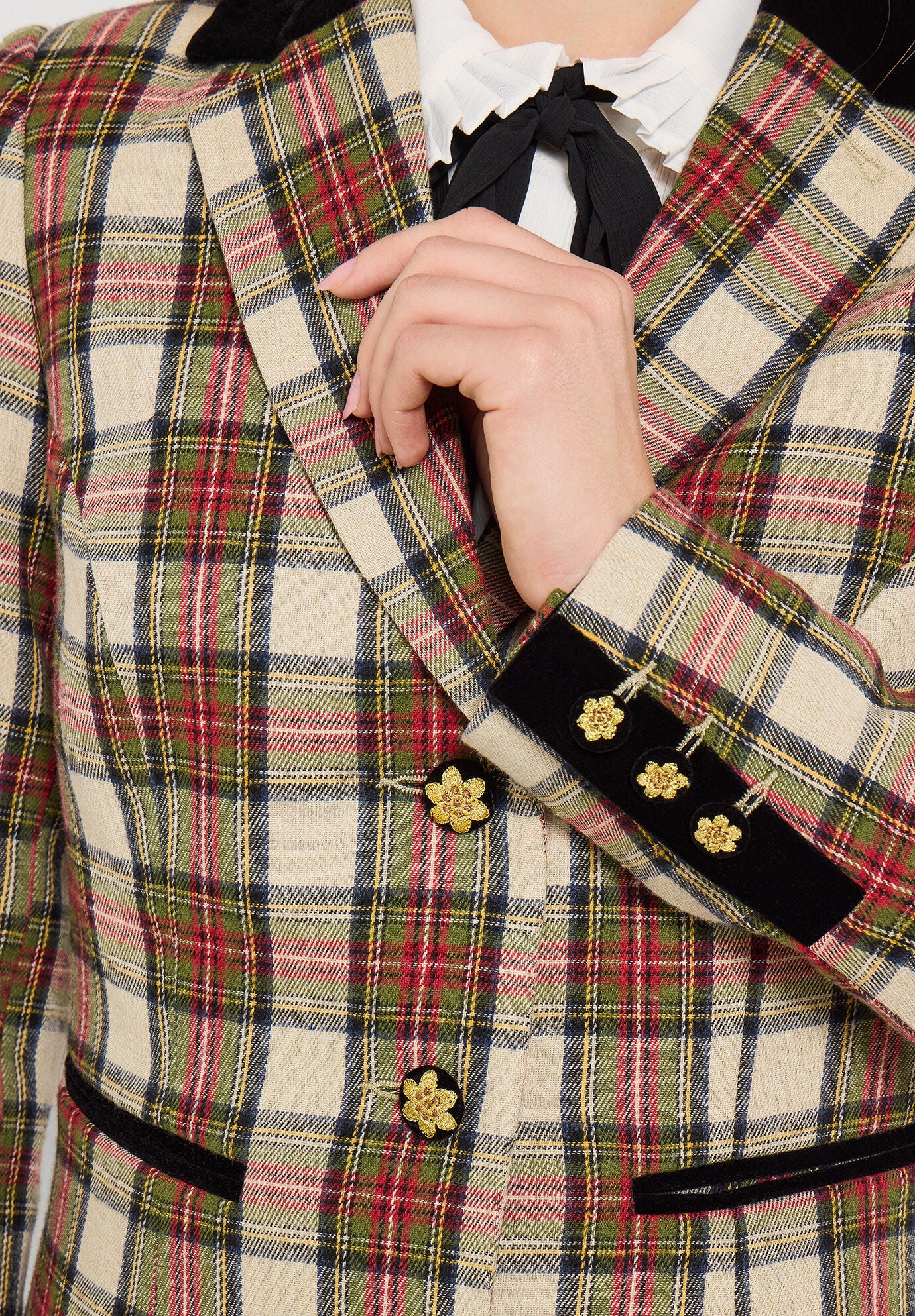 Holiday Plaid Blazer, RED CHECK PLAID, alternate image number 2
