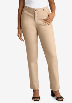 True Fit Stretch Denim Straight Leg Jean