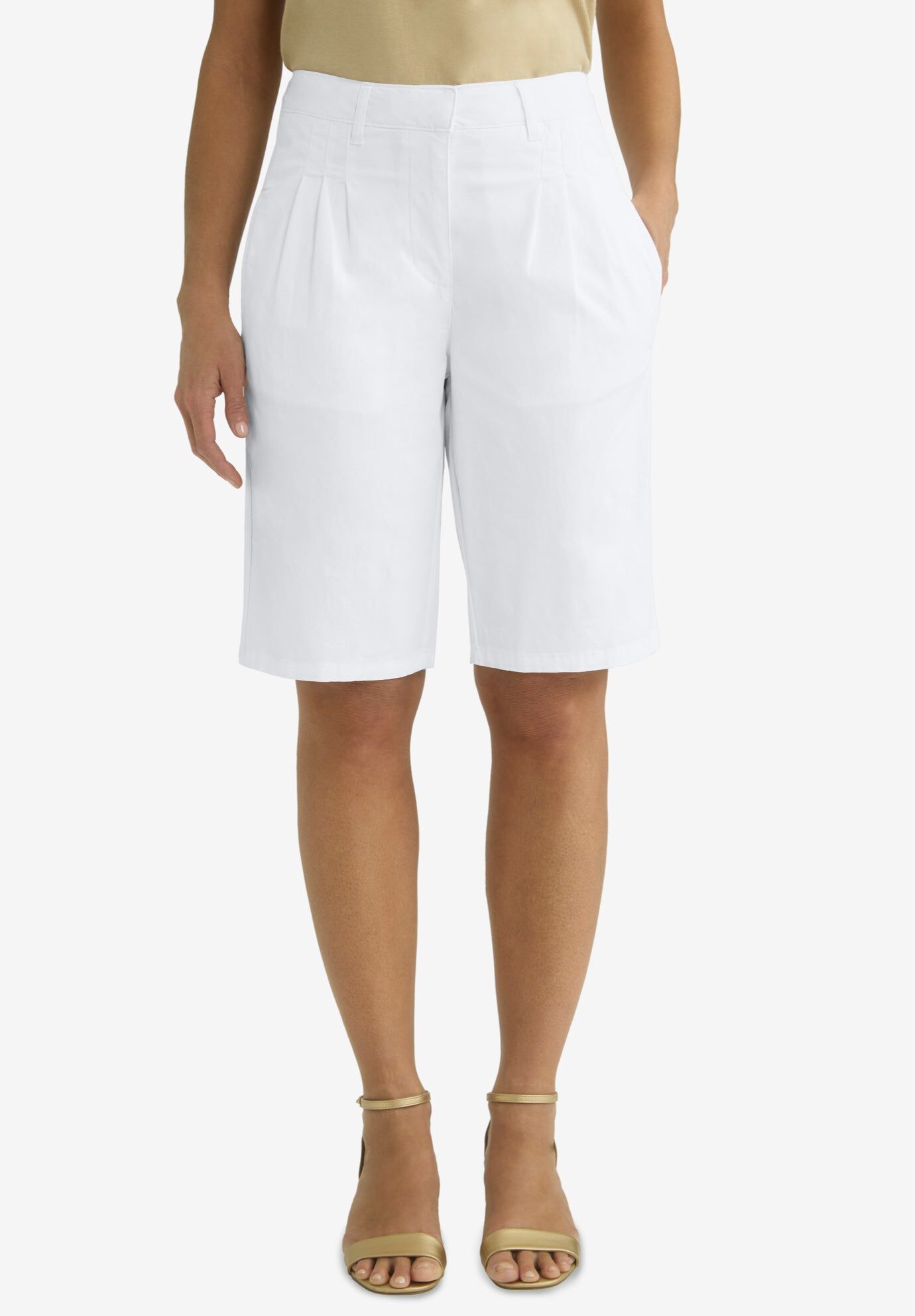 Stretch Chino Short, WHITE, hi-res image number 0
