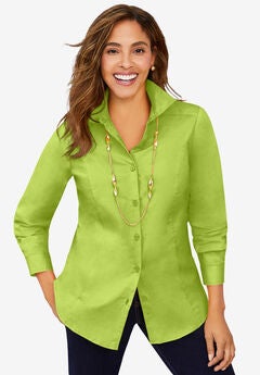 Wrinkle-Free Stretch Poplin Shirt