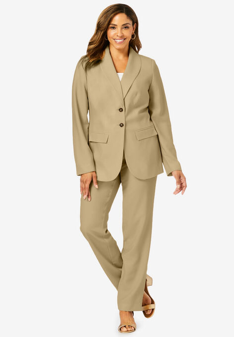 Single-Breasted Pantsuit, CAMEL TAN, hi-res image number null