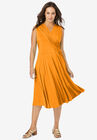 Drape-Over Dress, BRIGHT MELON, hi-res image number null