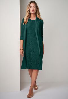 2-Piece Lace Jacket Dress