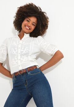 Lace Embroidered Blouse
