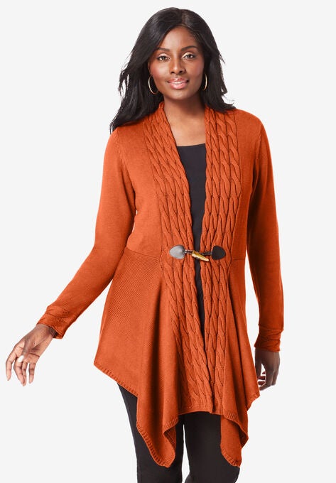 toggle button cardigan