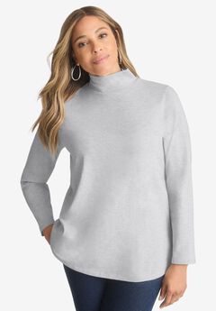 Long Sleeve Mockneck Tee