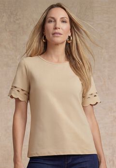 Scallop Trim Tee