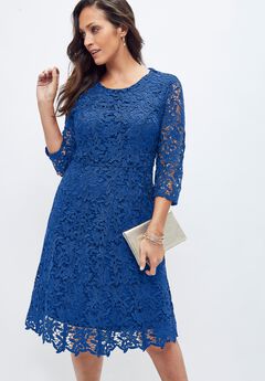 Lace Fit & Flare Dress