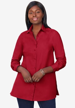 Stretch Poplin Tunic