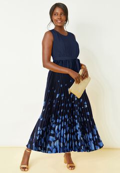 Pleated Maxi Dress