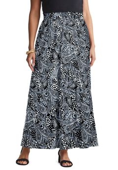 Plus Size High Waisted Maxi Skirts