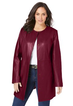 Three-Quarter Leather Jacket