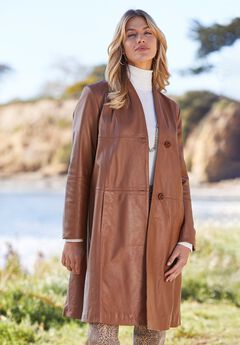 Plus Size Leather Coats
