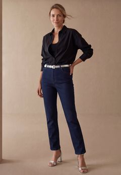 True Fit Stretch Denim Straight Leg Jean
