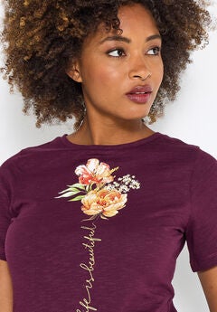 Cotton Slub Graphic Tee