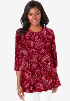 Stretch Knit Swing Tunic