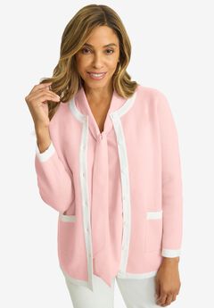 Tipped Boxy Cardigan