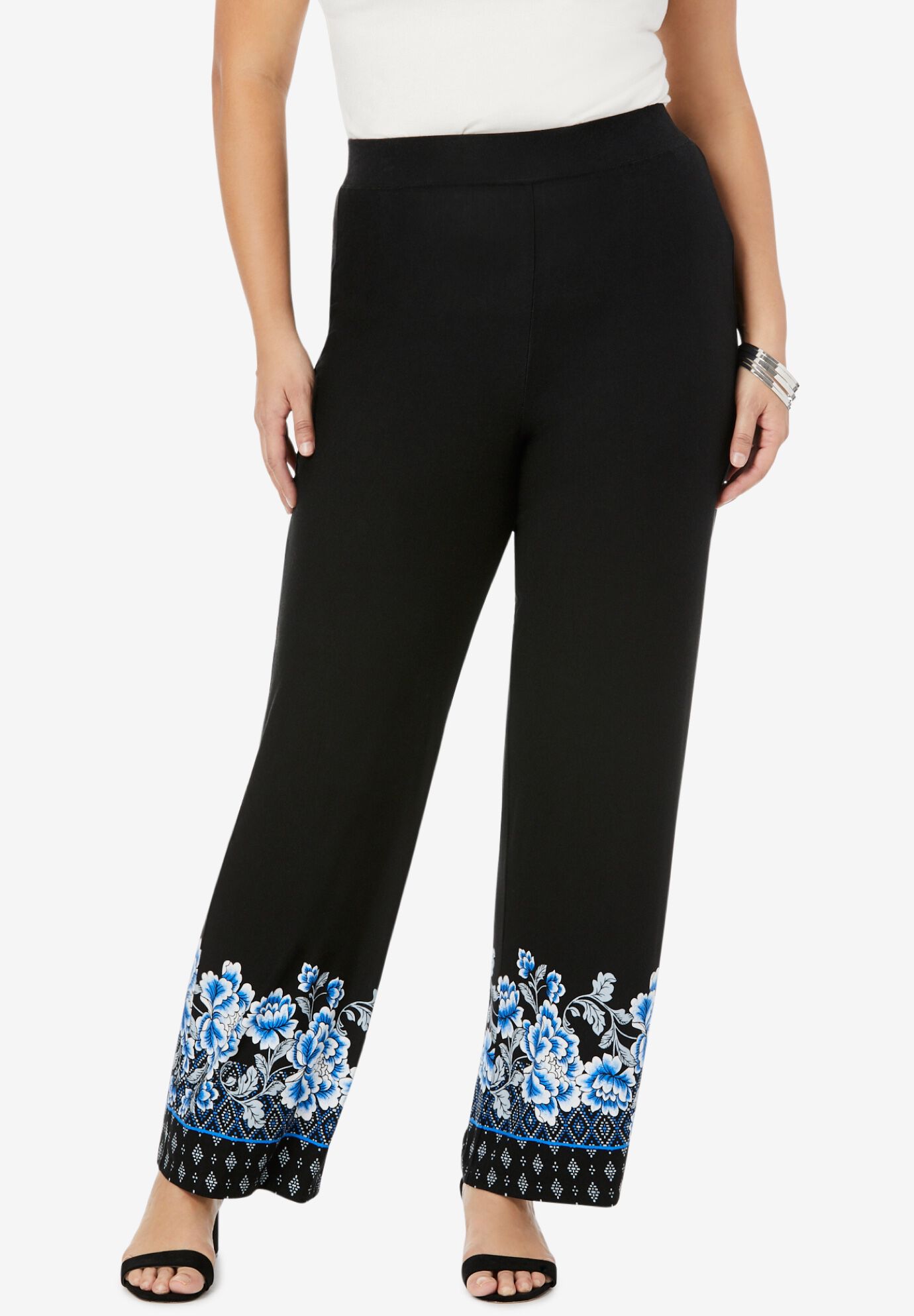 petite plus size palazzo pants