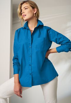 Stretch Cotton Oversized Shirt