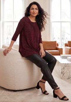 Twist-Front Trapeze Tunic