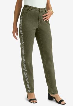 Classic Cotton Denim Straight-Leg Jean