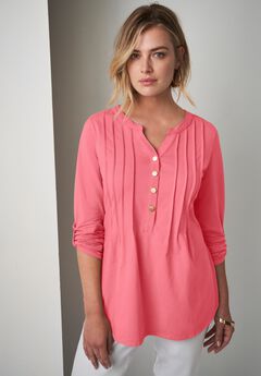 Stretch Pleated Tunic