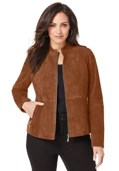 Plus Size Suede Jackets