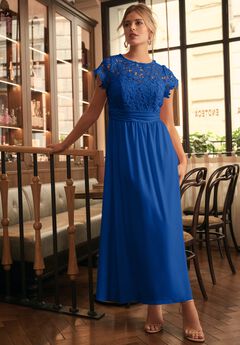 Plus Size V Neck Maxi Dresses