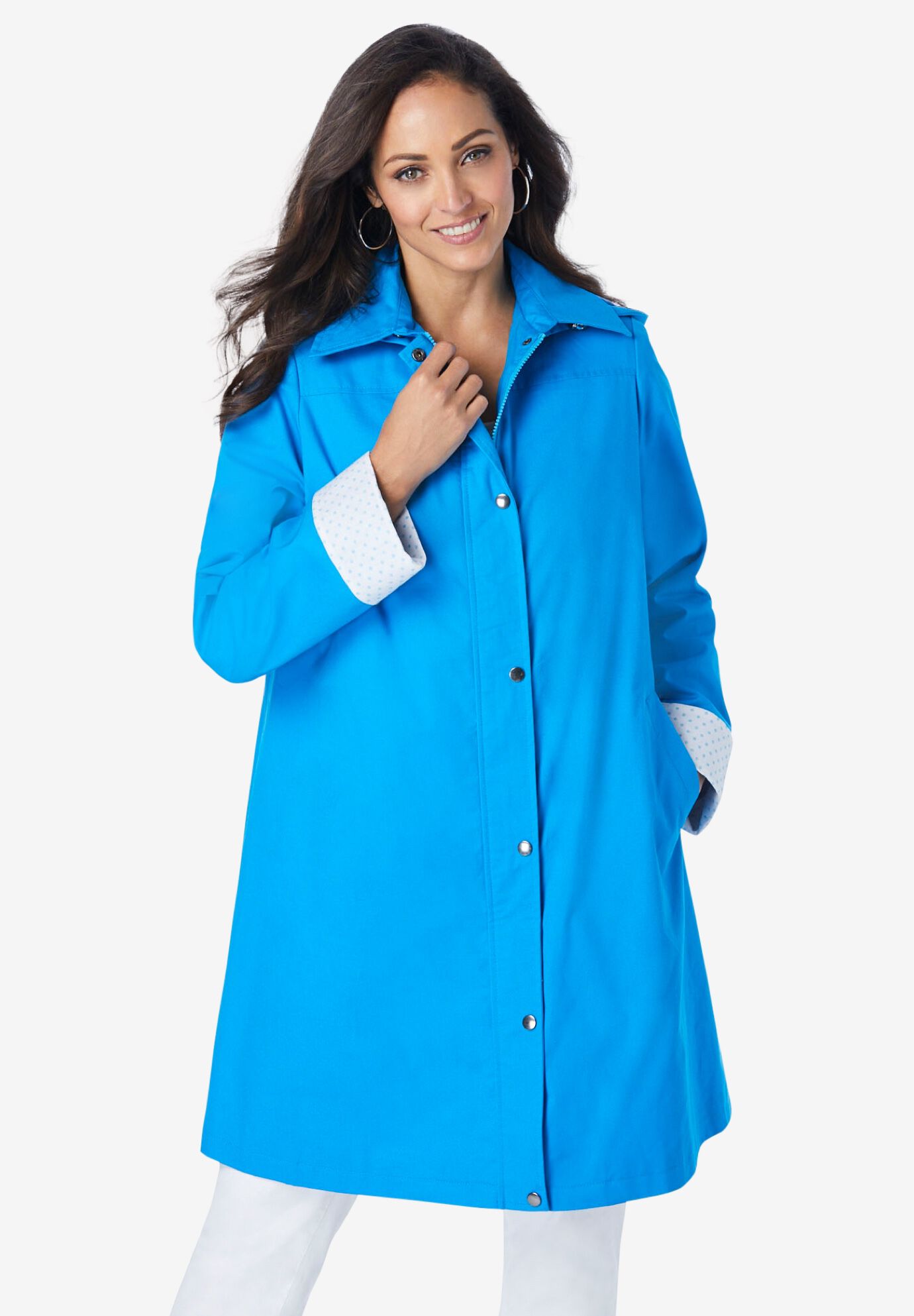 Woman within hotsell raincoat