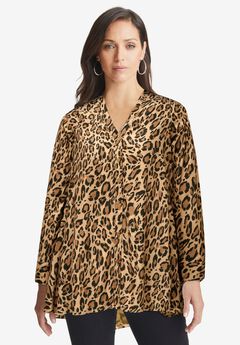 Plus Size Asymmetric Tops