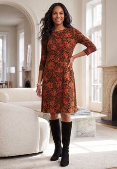 Plus Size Cotton Knit Dresses