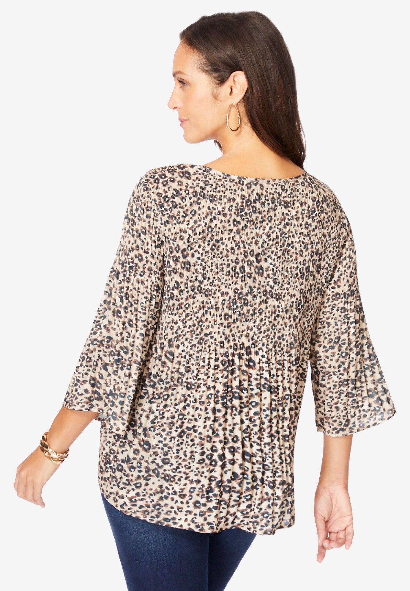 Pleated Blouse, , on-hover image number 1